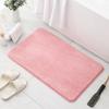 Non Slip Bath Mat Water Absorbent Soft Microfiber Shaggy Mat Thick Plush Bathroom Rug for Home or Hotel Machine Washable