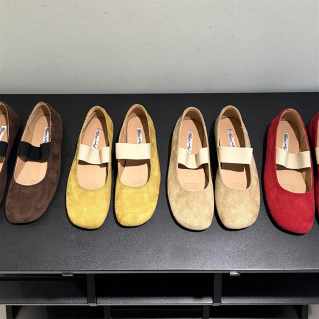 Fashion Bailamos New Women Flats Soft Mary Jane Shoes Soft Casual Outdoor Dress Flat Ballet Shoes Round Toe Shallow Slip On Flats Mujer