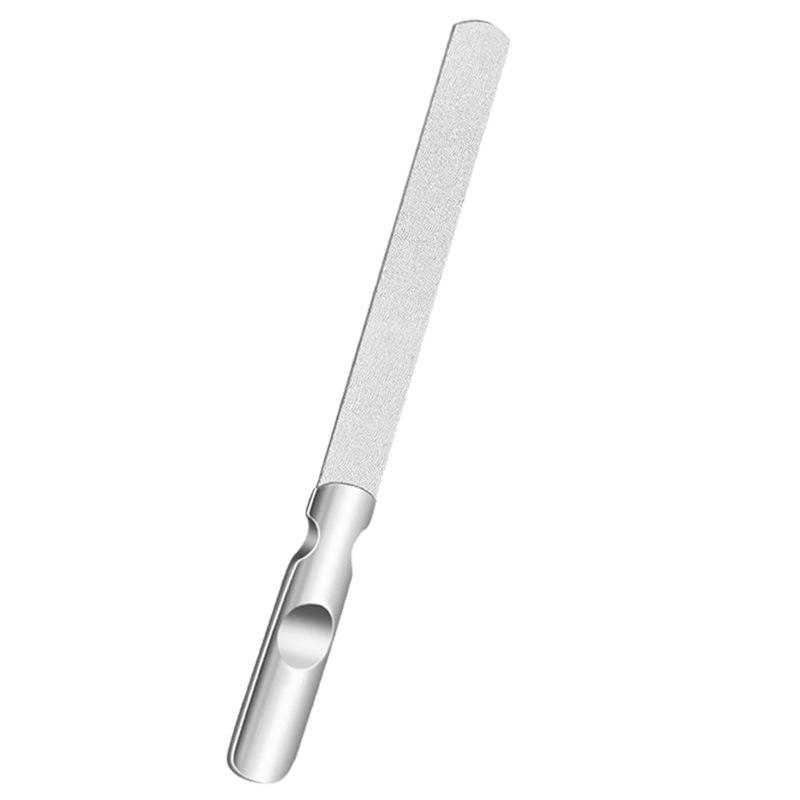 Stainless Steel Double-Sided Nail File Buffing Strip Ultra-Thin Manicure Tool