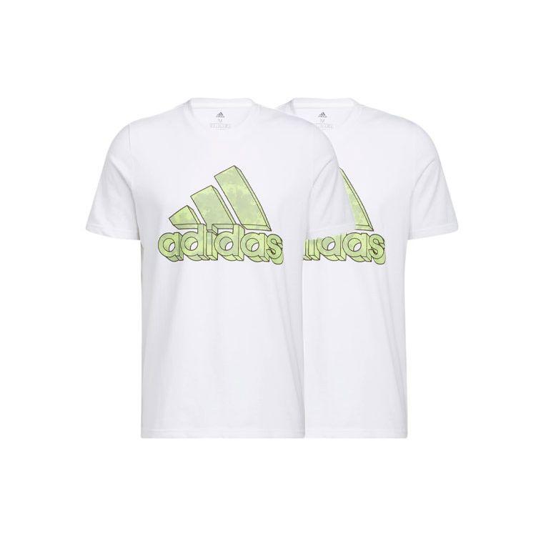 Adidas Alphabet Logo Sport Crew Neck Short Sleeve T-Shirt Men Tops White HE4793
