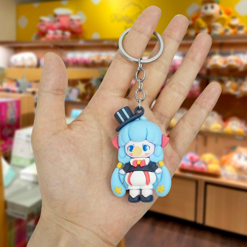 Creative Bubble Sprite Soft Rubber Doll Keychain and Bag Ornament