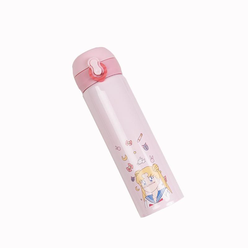 Kubek Bounce Cup z kreskówek dla dziewczynek i dzieci 304 ze stali nierdzewnej z zamkiem Kubki dla uczniów Kubki prezentowe