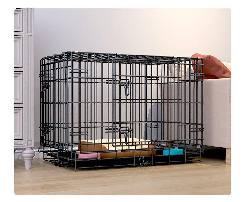 Bold Nano Indoor Pet Cage: Compact Iron Cage for Small Dogs, Transportable and Spacious Bed for Large Dogs