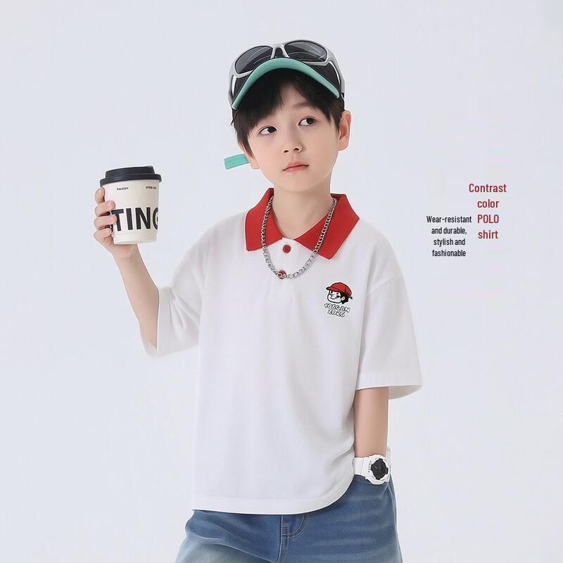 Boys  Cotton Short Sleeve Polo T-Shirt