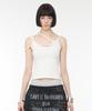 ROCKCAKE Layer Strap Tank Top - White