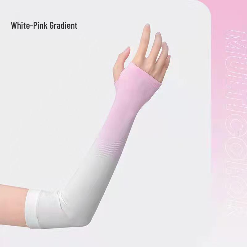 Gradient UV Protection Ice Silk Sleeves for Men & Women - Korean Style