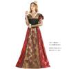 [SCLYX] Alice in Wonderland Cosplay - Queen of Hearts Costume for Women - Authentic Queen of Hearts Dress, Long Sleeved, Alice in Wonderland Cosplay C