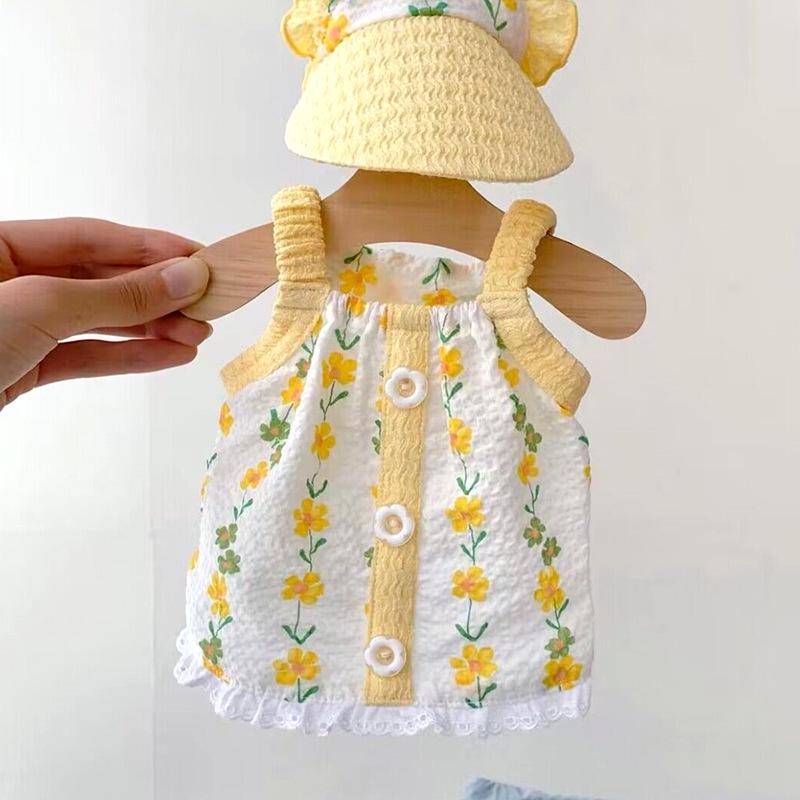 

Свіжий Квітковий Наряд на Тонких Бретелях для Маленьких Собак - Весняно-Літній Одяг для Цуценят