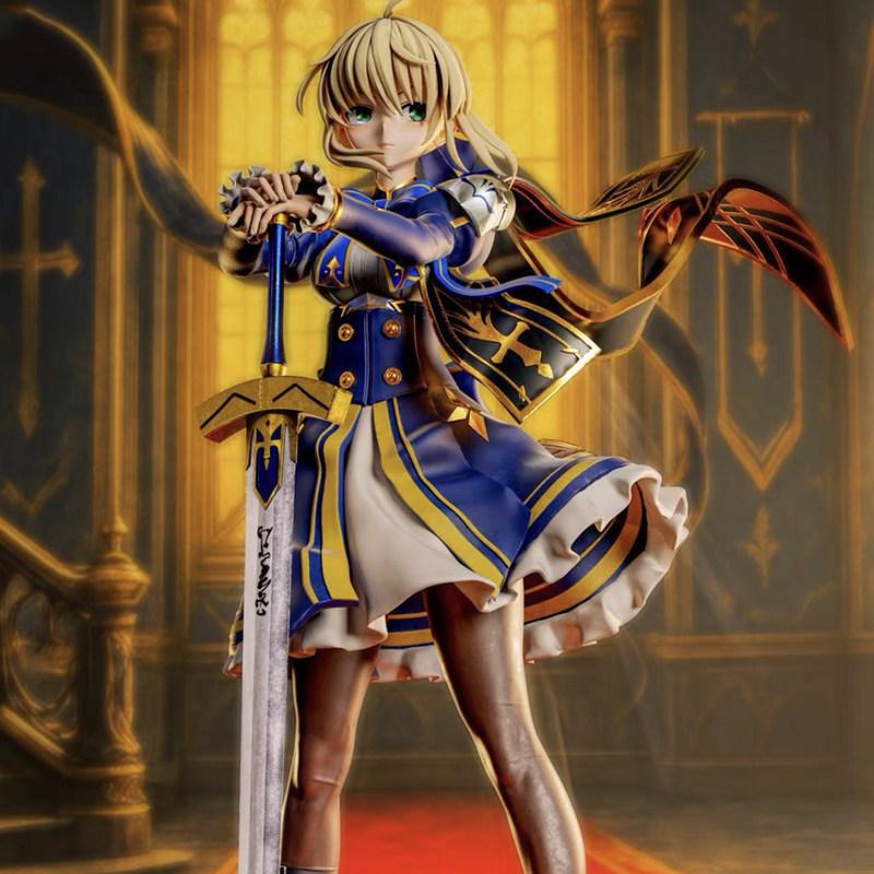 Bai Fen Bai Toys Fate/Zero Anime Tabletop Decorations Figurine Arturia Saber Figurine Trendy Toys Playsets
