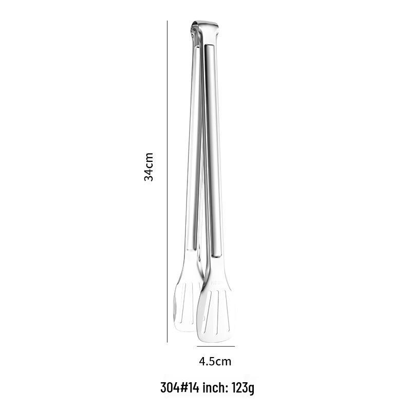 Wielofunkcyjne szczypce ze stali nierdzewnej 304 Premium: Pogrubione i wytrzymałe do grillowania, pieczywa i steków.