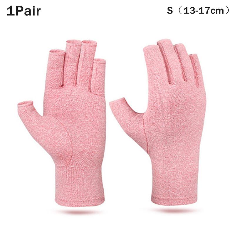 Therapy Compression Arthritis Gloves for Men Half-Finger Wrist Support Hand Joint Pain Relief Health Care Compression Gloves