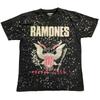 Men's Ramones Eagle T-shirt X-Large Black