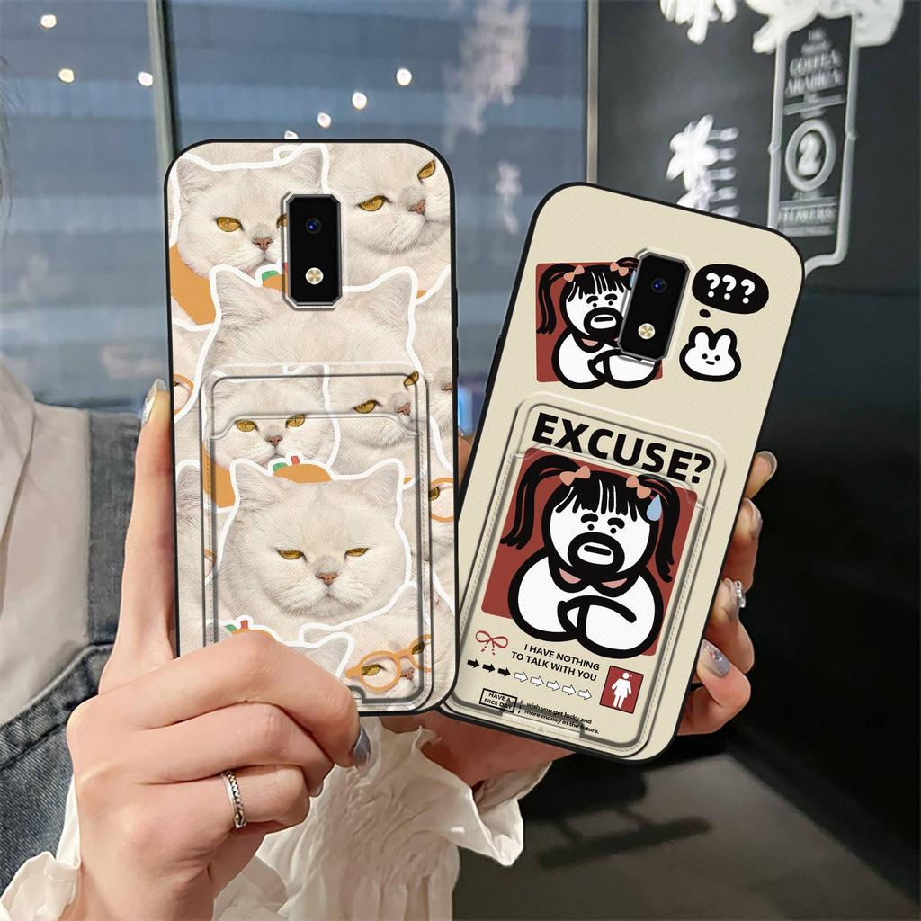 Silicone Soft Case Phone Case For BLU View4 Back Cover Protective Durable Card Bag Shockproof Card Sleeve Card Slot TPU
