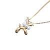4-5mm Freshwater Pearl Pendant Necklace, S925 Silver, Balloon Puppy Design, Clavicle Chain