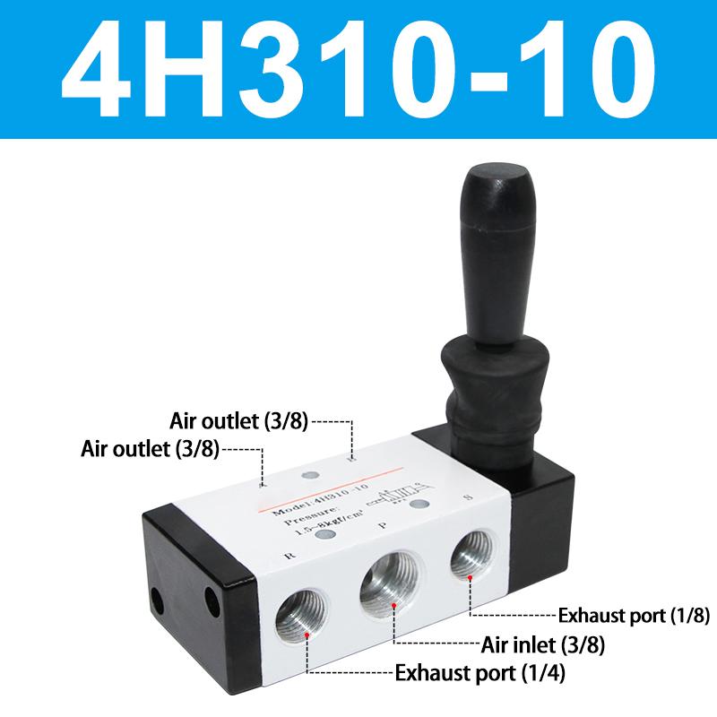 5/2 Way Pneumatic Air Hand Lever Operated Valve Manual Control 2 Position 3 5Port Push-Pull 4H210-08 4H310-10 4H410-15