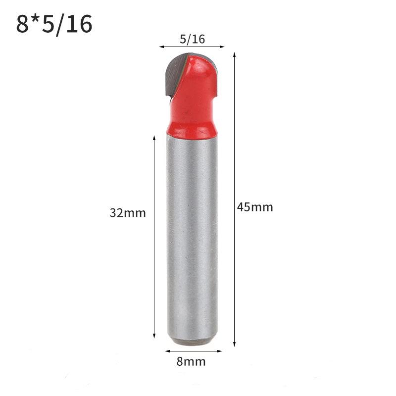 8mm Woodworking Trimmer Set: Double-Edged, Round Bottom, V-Shaped, Slotted, and Keyhole Engraving Knives