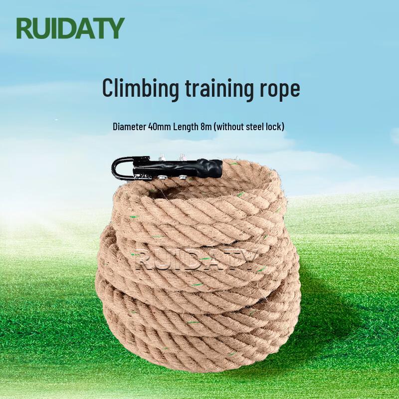 RUIDATY Hemp Climbing Rope for Physical Training