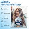 5x7 Glanset Fotopapir 105 Ark Bilde Papir for Inkjet Skriver Hurtigtørkende for DIY Pose med Potetgull Flyers Kort Kalendere og Brosjyrer