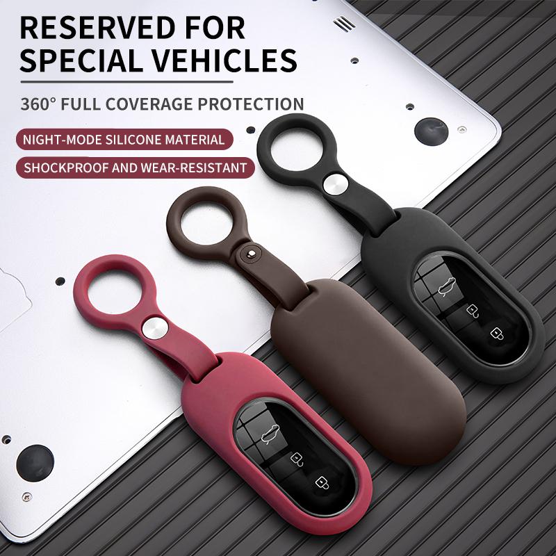 Liquid Silicone Car Key Holder For Aito M5 M7 M8 M9 Car Smart Key Fob Case Cover