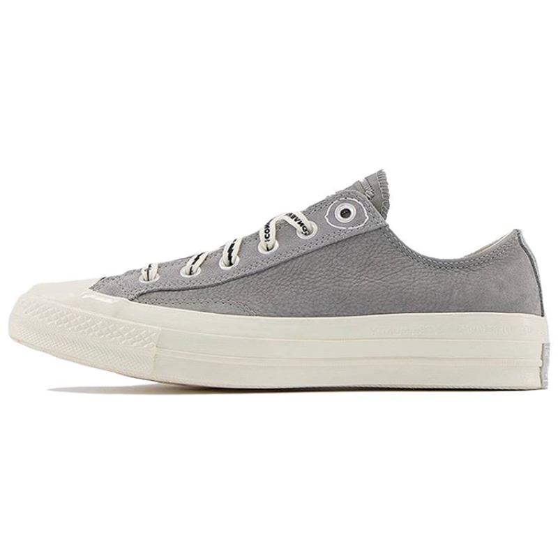 Offspring Community X Converse Chuck Taylor All Star 1970s Non-Slip and Abrasion Low Top Board Shoes Unisex Grey