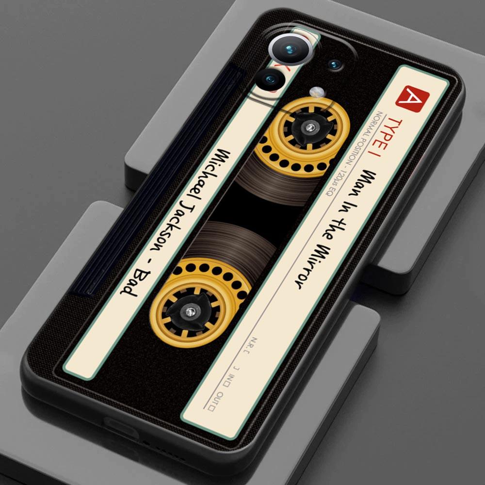 Cassette Music Tapes Circuit Board Camera For Xiaomi 15 Ultra 11T 12T 13T 14T Pro Case Mi POCO X7 M7 F7 Pro F6 M6 X3 X5 X6 Cover