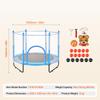 SucceBuy 60" Kids Trampoline 5FT Indoor Outdoor Trampoline with Safety Enclosure Net Basketball Hoop Gifts for 3+ Years Children