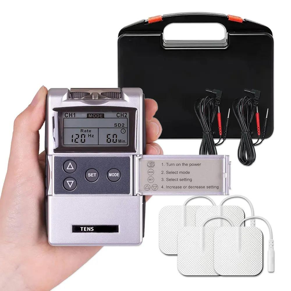 Unità EMS TENS Stimolatore Muscolare Elettrico Dispositivo di Massaggio a Impulsi Schiena Corpo Collo Uso Domestico Portatile Funzionamento Semplice Design Ergonomico