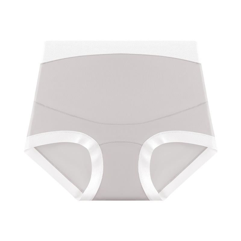 Oversized Women's Spring and Summer High Waist Antibacterial Cotton Extended Crotch Maternity Briefs