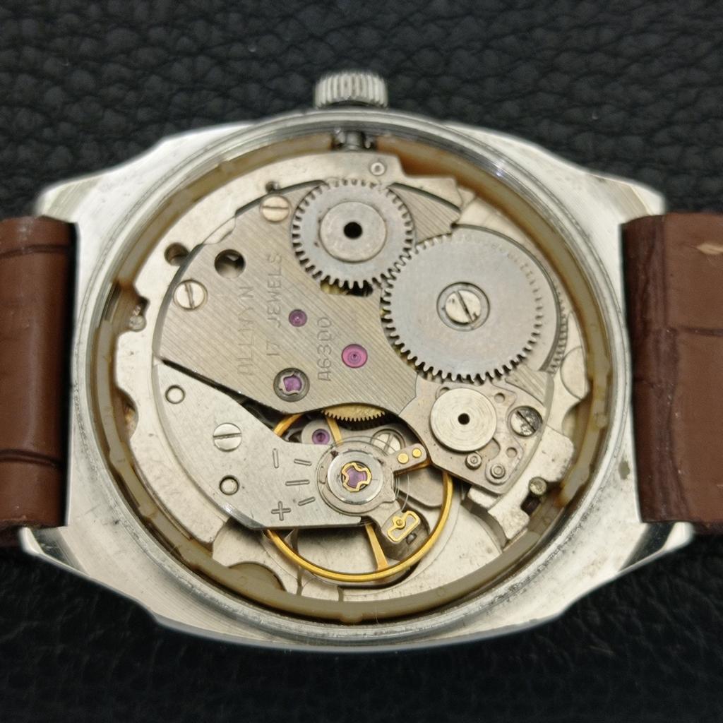 VINTAGE ALLWYN HANDAUFZUG 6300A INDIEN HERREN ORIGINAL ZIFFERBLATT UHR a704017-1