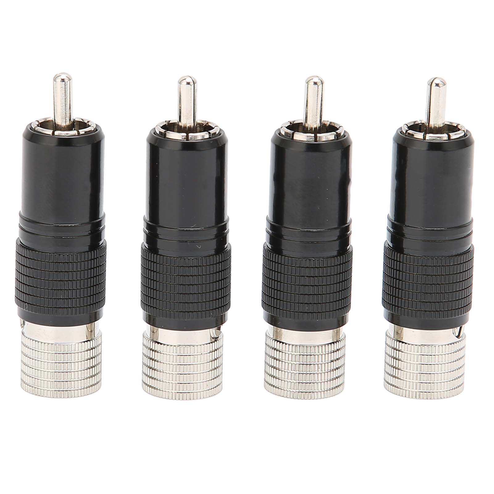 

Preffair 4PCS RCA Lotus Plug родиевая латунь без пайки 10MM RCA Plug R1738