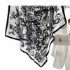 Literary Style Ink Painting Silk Scarf 90Cm Twill Scarf National Style Elegant And Generous Scarf Sunscreen Shawl Headscarf Women