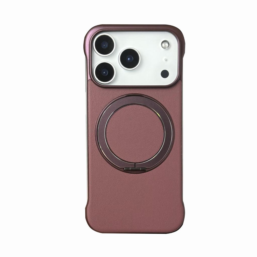 360° Stand Case: Frameless, Solid Color, Anti-Stain, Erasable, Magnetic Cover for Apple iPhone 17 Pro Max
