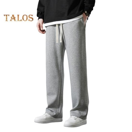 Podzim Jaro Pánské Kalhoty Stahovací Pas Elastický Pas Jednobarevné Kapsy Volné Nadměrná Velikost Rovné Široké Nohavice Sportovní Kalhoty Denní Nošení Ležérní Tepláky