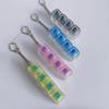 1Pc Light Up Keyboard Keychain Stress Relief Clickable Led Button Toy For People With Anxiety Office Desk Accessory