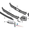 BMW X7 G07 Fog Light Frame Trim: 51118074261, 51118074262