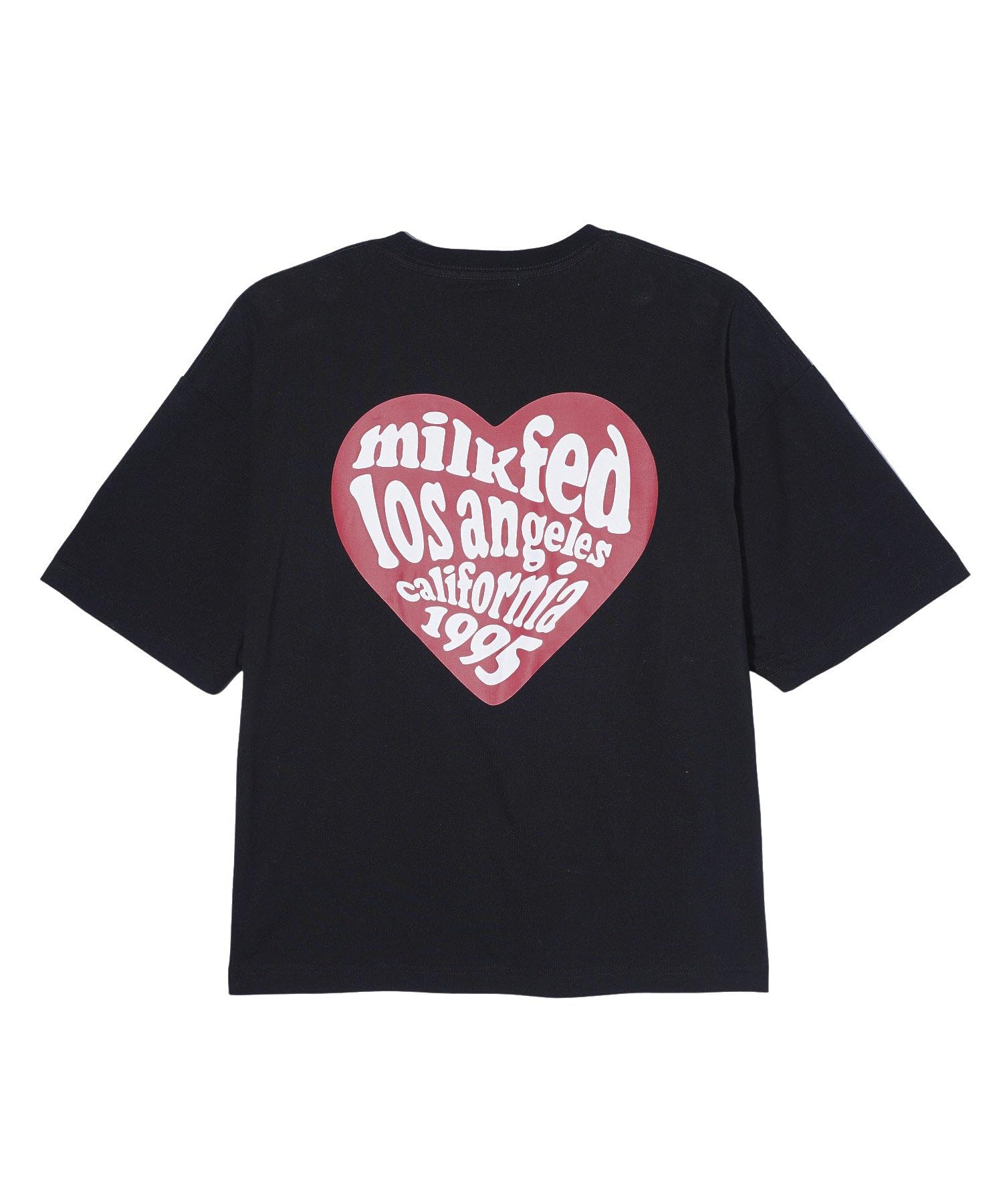

Milkfed Heart Logo Wide Short Sleeve Tee in Black Women s чёрный