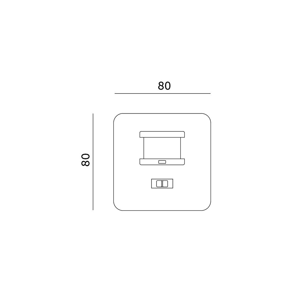 PIR motion sensor LX01 160° white