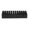 2-Piece Heatsink, Black Groove Heat Dissipation Plate, Cooling Fins, Aluminum, Thermal Runaway Prevention, Heat Dissipation Module, 120x40x20mm,