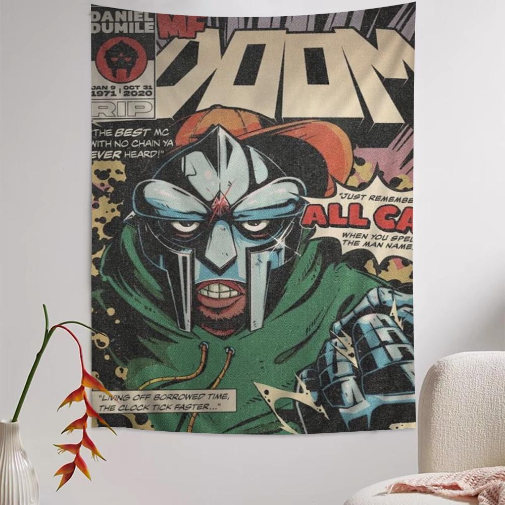 MF DOOM Arazzo da Parete Fai-da-te Appeso Tarocchi Tappeti da Parete Hippie Arredamento per Stanza e Casa