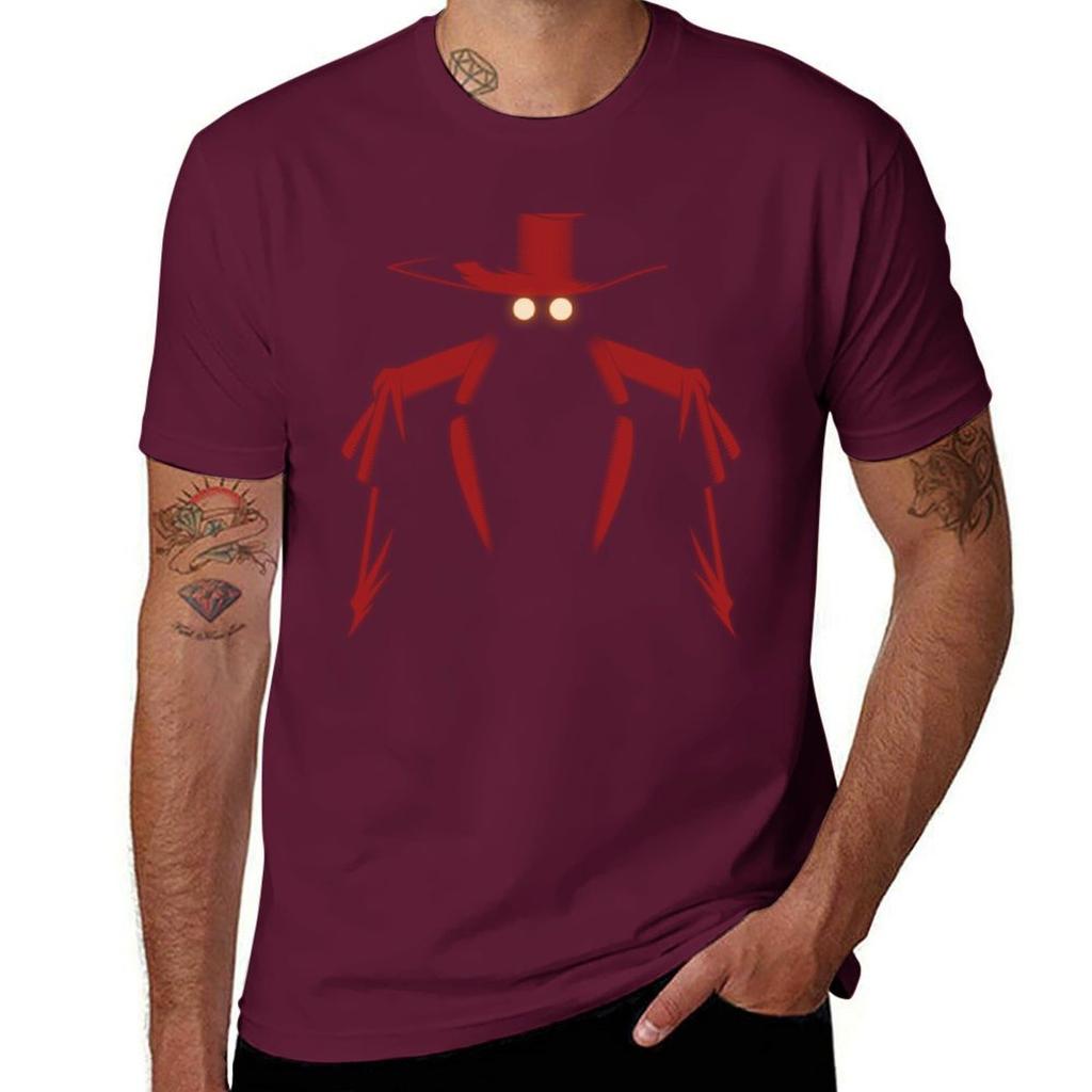 Alucard - Hellsing Ultimate T-Shirt schlicht Jungen weiß Kurzarm-Tee Kompressionsshirt Männer