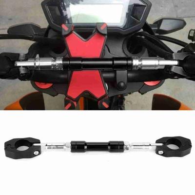 Durable Aluminium Alloy Handlebar Brace Adjustable Anti-Vibration Handlebar Crossbar No Rusting Balance Bar Motorcycle