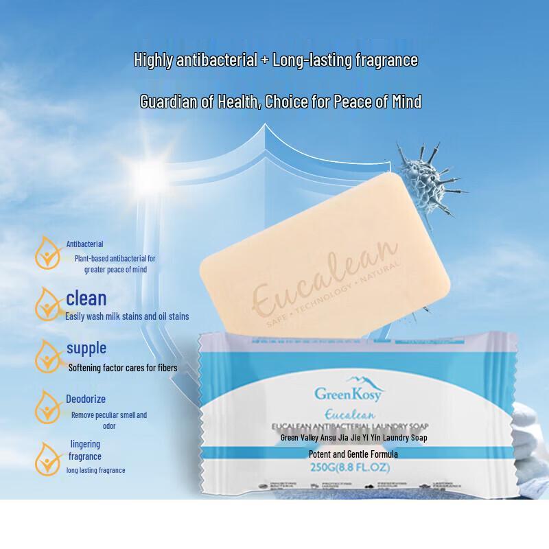 Green Valley Eucalyptus Antibacterial Laundry Soap 250g
