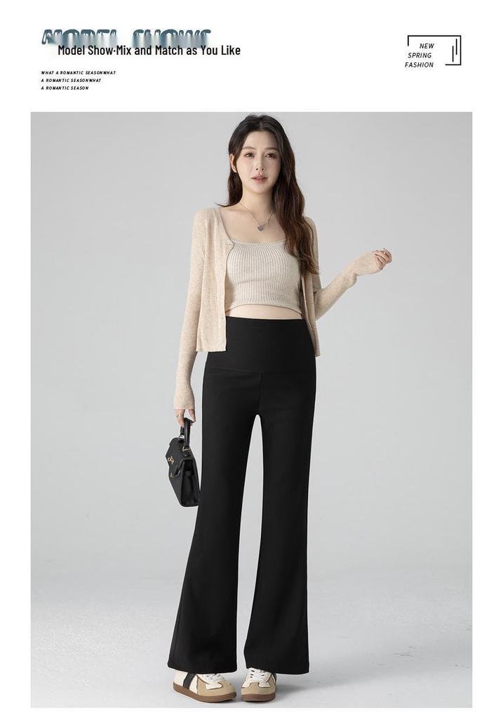 2026 Spring Maternity Slim Fit High Waist Cropped Pants