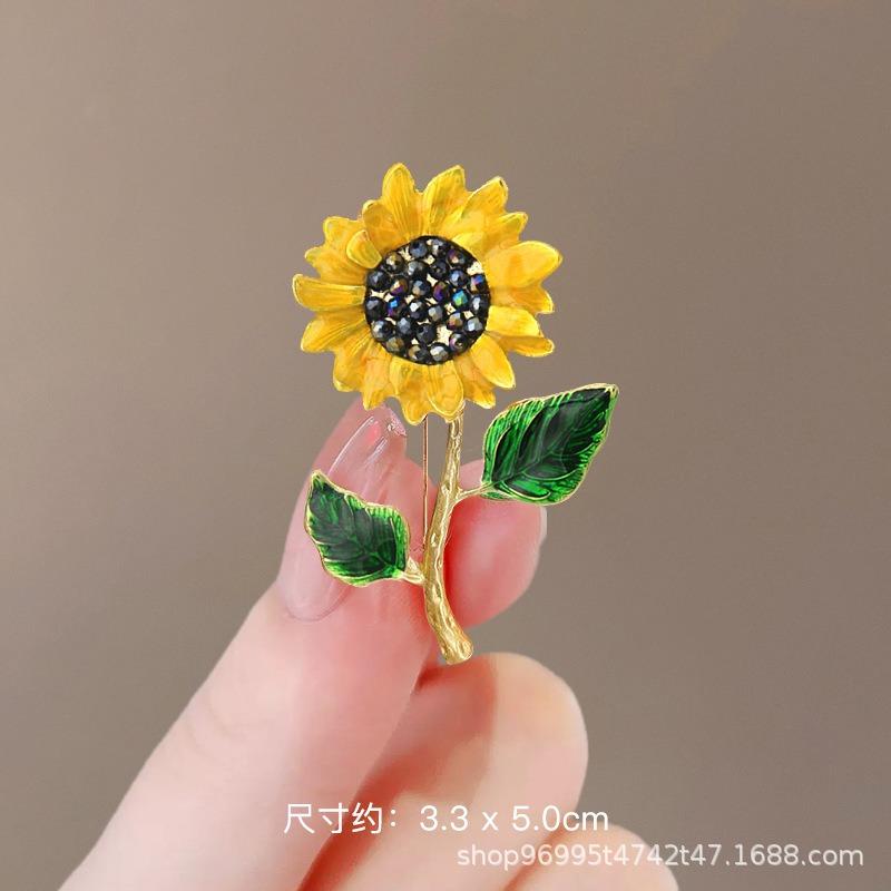 New Alloy Brooch High-end Niche Women's Peony High-end Pin Coat Suit High-end Versatile Brooch