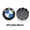 4Pcs 56mm 68mmCar Logo Wheel Center Hub Cap Cover Accessories For BMW iX1 i7 F07 F48 F39 F34 F40 F45 F46 G30 G20 G32 E70 E71 E66