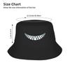 Beautiful Smile with Sharp Demon Teeth Bucket Hat Panama Bob Hats Outdoor For Summer Beach Fishing Unisex Fisherman Caps