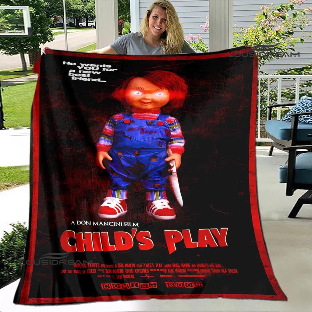 Horror movie Cult of Chucky printing blanket warm blanket soft and comfortable blanket Home travel blanket birthday gift