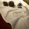 Solid Cotton Table Runner with Ruffled Edges Vintage Farmhouse Decor for Dining Coffee Table Country-Style Wrinkle Fabric Placemat Elegant Home Accent