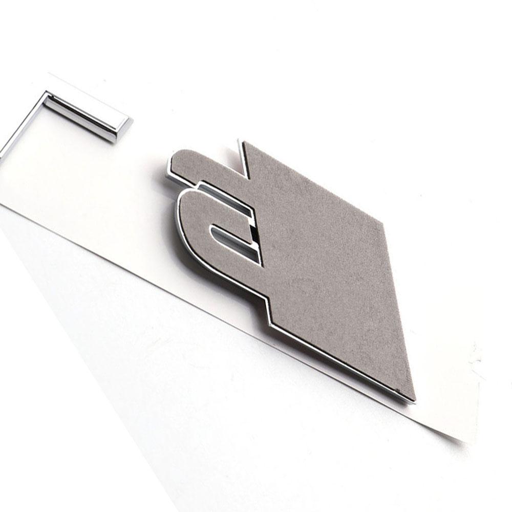 G2For qq1 TT Sports Car Modified Label Text TTS/TTRS Car Boot Cover Badge Lettering Logo Sticker Emblem Auto Decorate Accessories