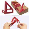 Carpenter Square Aluminum Square Protractor Center Finder Woodworking 3D Multi Angle Layout Measuring Ruler Center Scribe Gauge